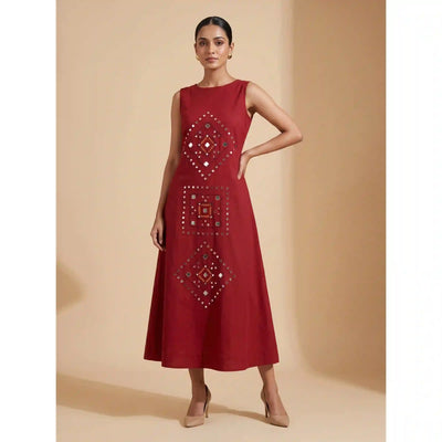Mirror work dress | SSEthnics