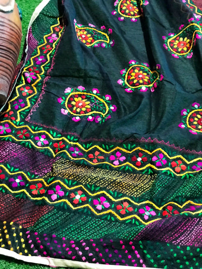 Phulkari Hand Embroidered Dupatta