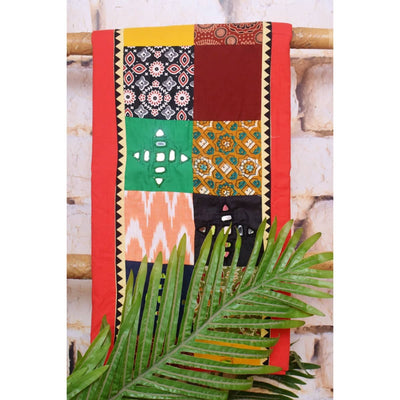 Cotton Patchwork Kurti with Mirror Work - SSEthnics