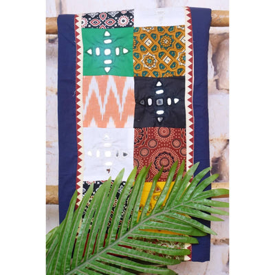 Cotton Patchwork Kurti with Mirror Work - SSEthnics