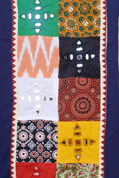 Cotton Patchwork Kurti with Mirror Work - SSEthnics