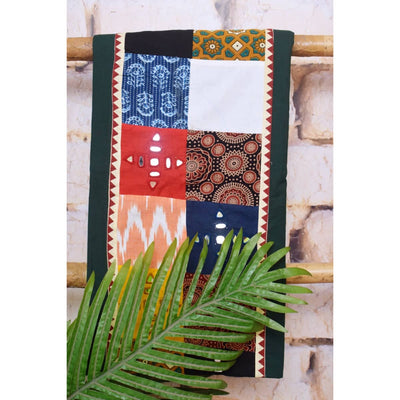 Cotton Patchwork Kurti with Mirror Work - SSEthnics