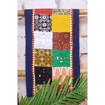 Cotton Patchwork Kurti with Mirror Work - SSEthnics