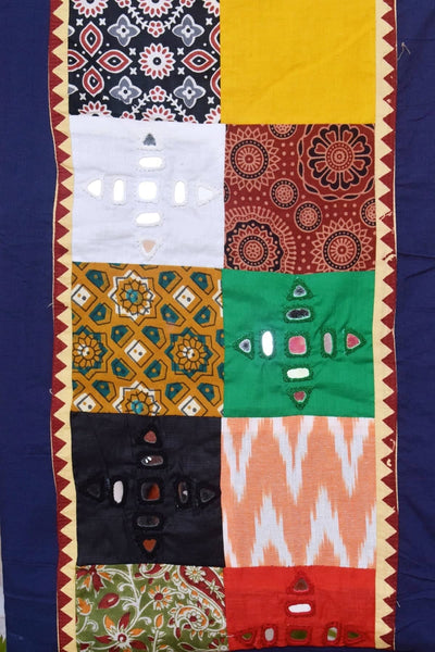 Cotton Patchwork Kurti with Mirror Work - SSEthnics