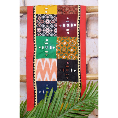 Cotton Patchwork Kurti with Mirror Work - SSEthnics