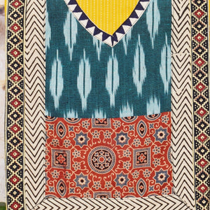 Patchwork Designer Kurti Plus Size