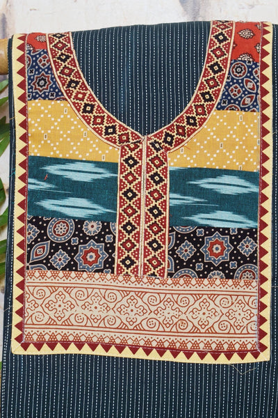 Patchwork Designer Kurti Plus Size