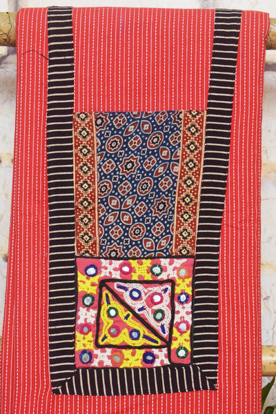 Cotton Patchwork Kurti with Kutch Patch