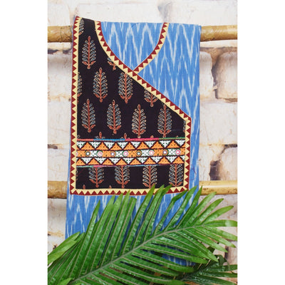 Cotton Patchwork Kurti with Kutch Patch