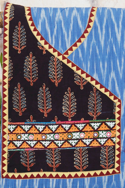 Cotton Patchwork Kurti with Kutch Patch