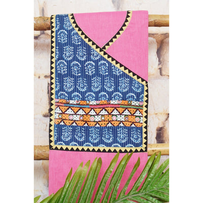 Cotton Patchwork Kurti with Kutch Patch