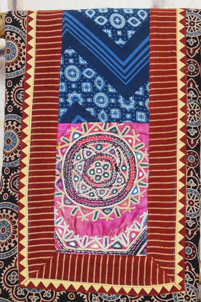 Cotton Patchwork Kurti with Kutch Patch