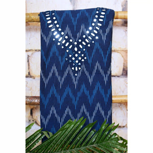 Mirror Work Cotton Kurti