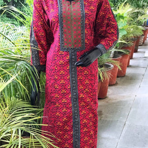 Pink Jaipuri Block Print Designer Kurti