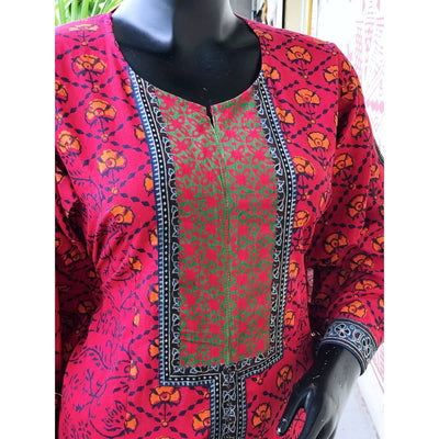 Pink Jaipuri Block Print Designer Kurti