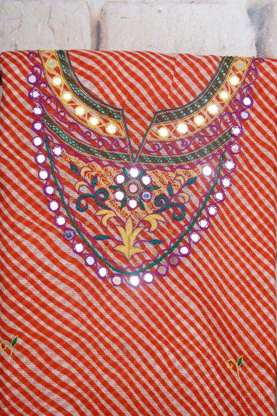 Leheriya Kota Embroidered Kurti