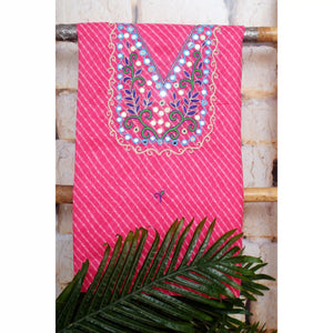 Leheriya Kota Embroidered Kurti