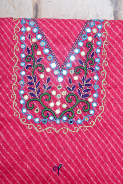 Leheriya Kota Embroidered Kurti