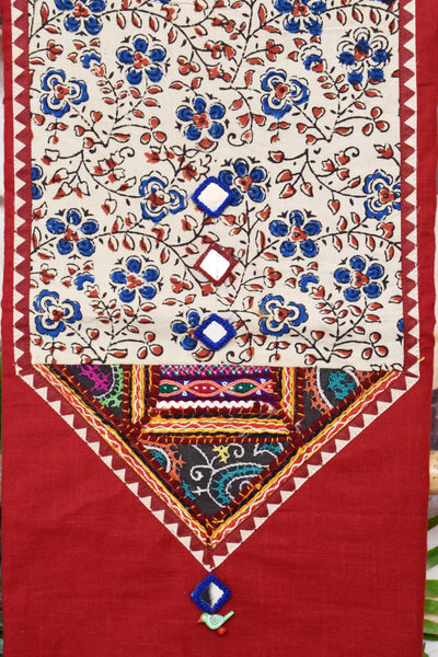 Ajrakh Kutch Vintage Patch Kurti