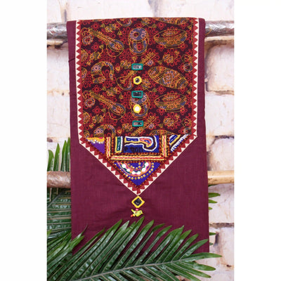 Ajrakh Kutch Vintage Patch Kurti