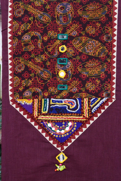 Ajrakh Kutch Vintage Patch Kurti