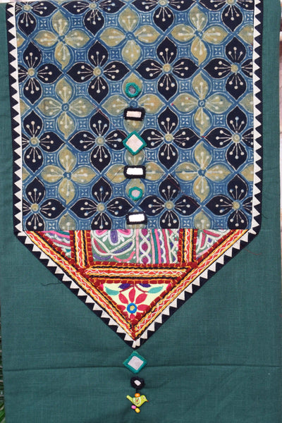 Ajrakh Kutch Vintage Patch Kurti