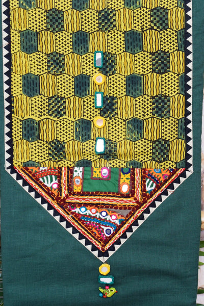 Ajrakh Kutch Vintage Patch Kurti