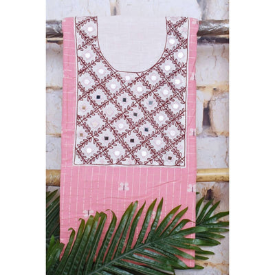 Hand Embroidered Cotton Designer Kurti - SSEthnics