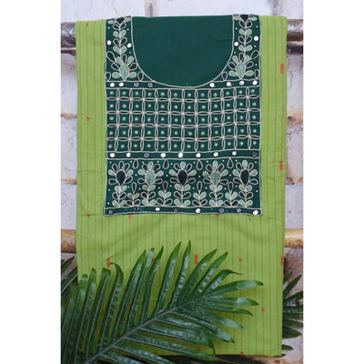 Hand Embroidered Cotton Designer Kurti - SSEthnics