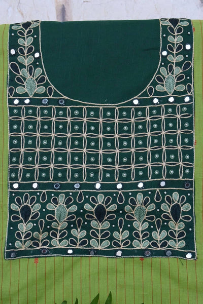 Hand Embroidered Cotton Designer Kurti - SSEthnics