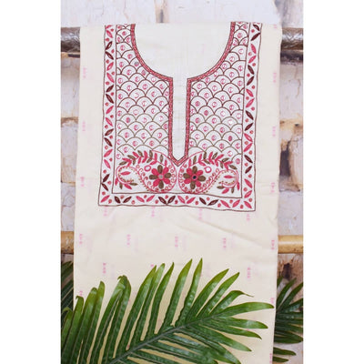 Hand Embroidered Cotton Designer Kurti - SSEthnics