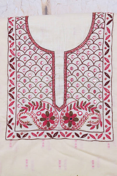 Hand Embroidered Cotton Designer Kurti - SSEthnics