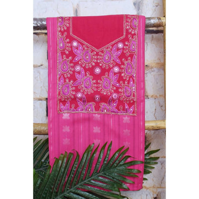 Hand Embroidered Cotton Designer Kurti - SSEthnics