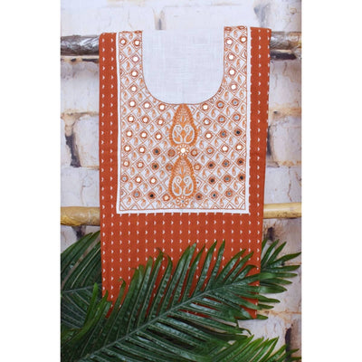 Hand Embroidered Cotton Designer Kurti - SSEthnics