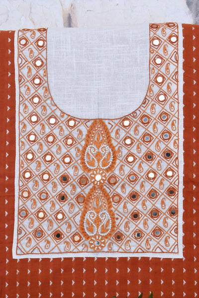 Hand Embroidered Cotton Designer Kurti - SSEthnics