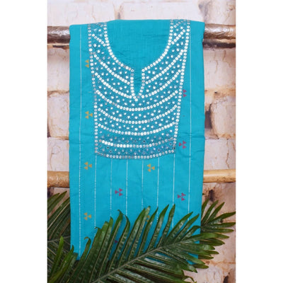 Hand Embroidered Cotton Designer Kurti - SSEthnics