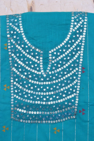 Hand Embroidered Cotton Designer Kurti - SSEthnics