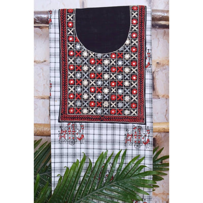 Hand Embroidered Cotton Designer Kurti - SSEthnics