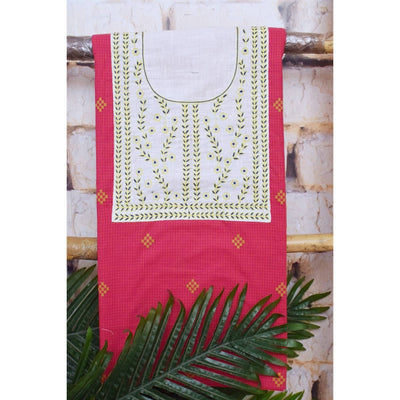 Hand Embroidered Cotton Designer Kurti - SSEthnics