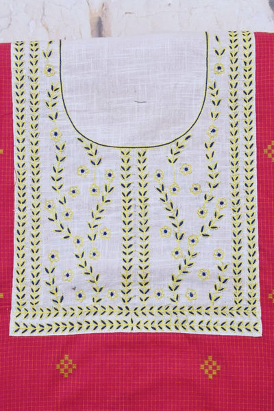 Hand Embroidered Cotton Designer Kurti - SSEthnics