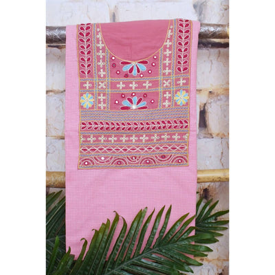 Hand Embroidered Cotton Designer Kurti - SSEthnics