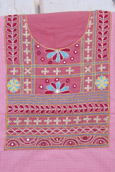 Hand Embroidered Cotton Designer Kurti - SSEthnics