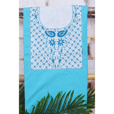 Hand Embroidered Cotton Designer Kurti - SSEthnics