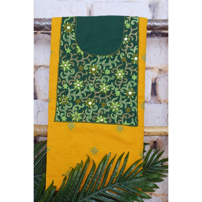 Hand Embroidered Cotton Designer Kurti - SSEthnics