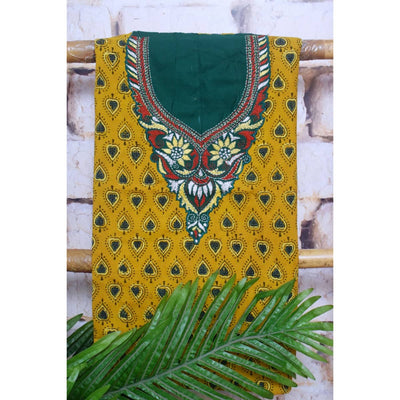 Ajrakh Kantha Hand Embroidered Kurti