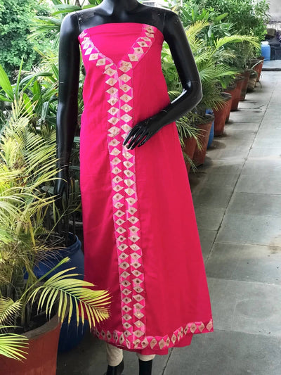 Phulkari Cotton Kurti Fabric - SSEthnics