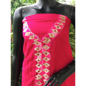 Phulkari Cotton Kurti Fabric - SSEthnics