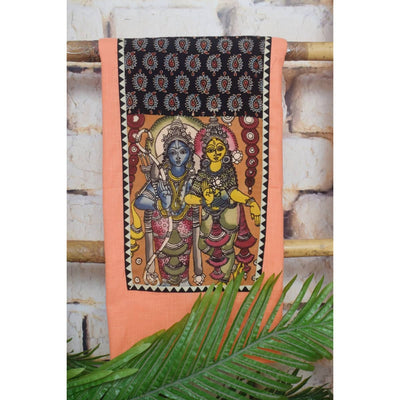 Pen Kalamkari Kurti Fabric - SSEthnics