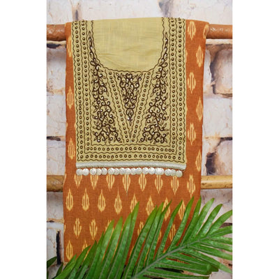 Ikat Hand Embroidered Kurti