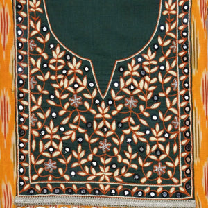 Ikat Hand Embroidered Kurti